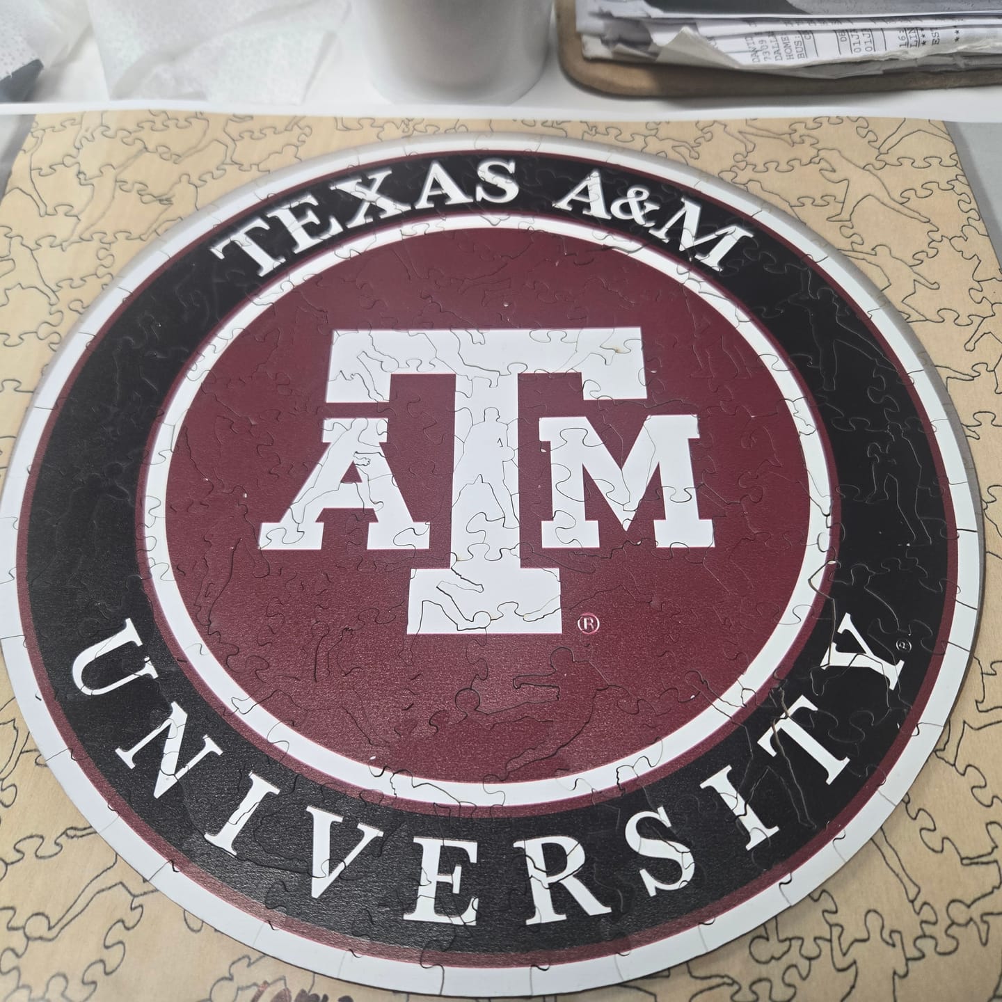 Customer photo review of Texas A&M University - Wooden Puzzle