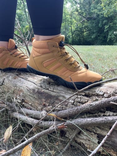 Customer photo review of Kasdava Pro -  Non-slip & Water-resistant Winter Barefoot Shoe (Men)