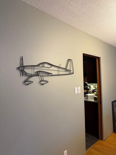 Customer photo review of RV-7 Silhouette Metal Wall Art