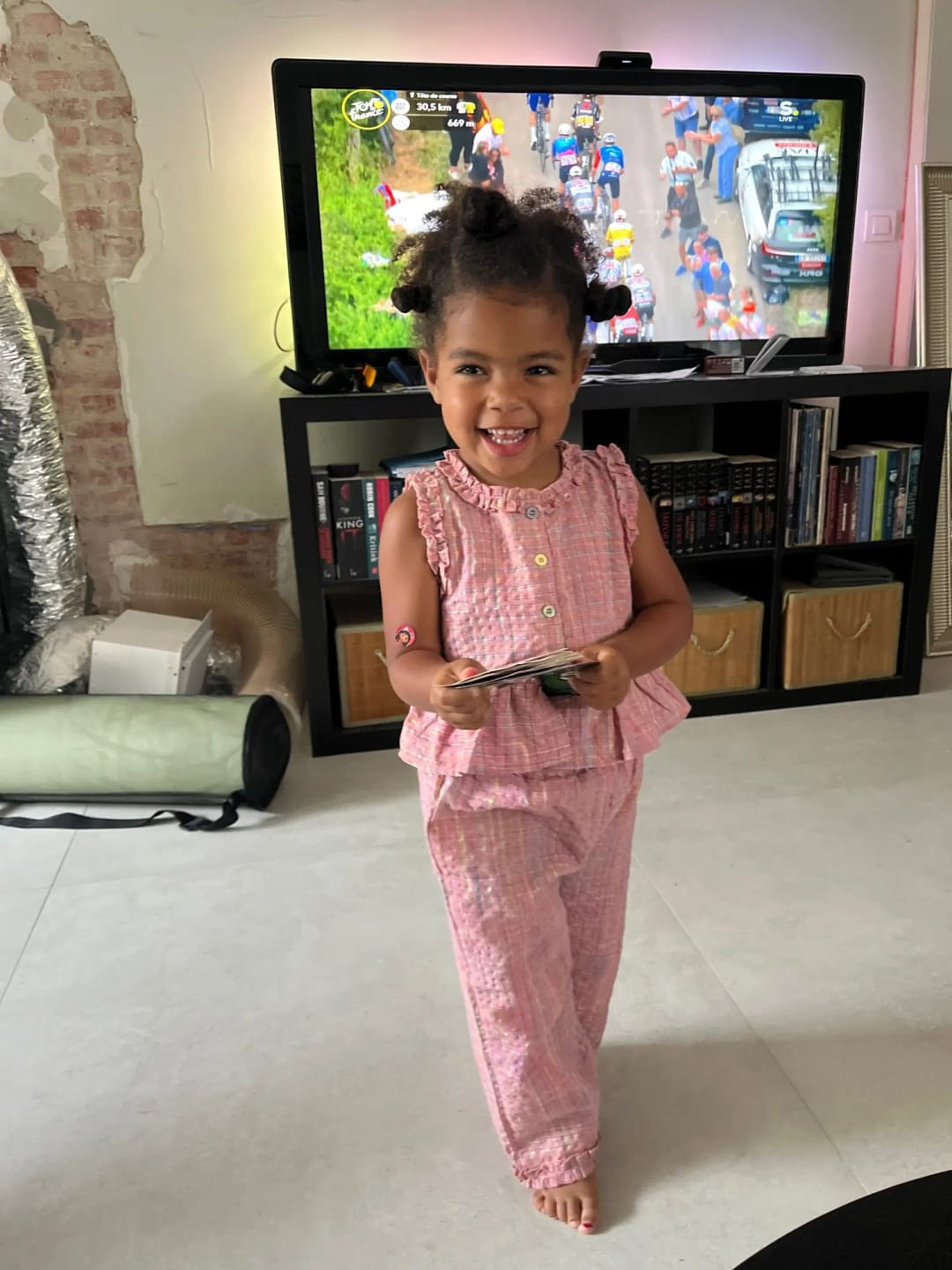 Customer photo review of Flare Top and Loose Pants Set