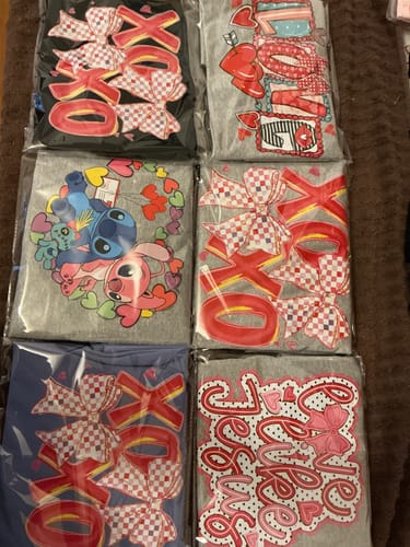 Customer photo review of DTF Transfers Upload Your Gang Sheet