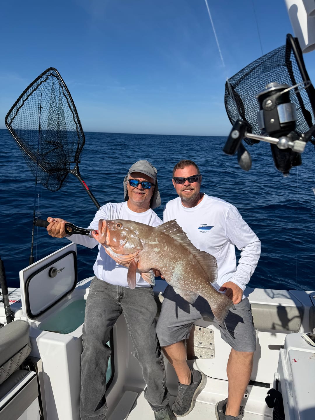 Customer photo review of Mens Captain & Crew Drifit Custom Boat Shirts - Long Sleeves