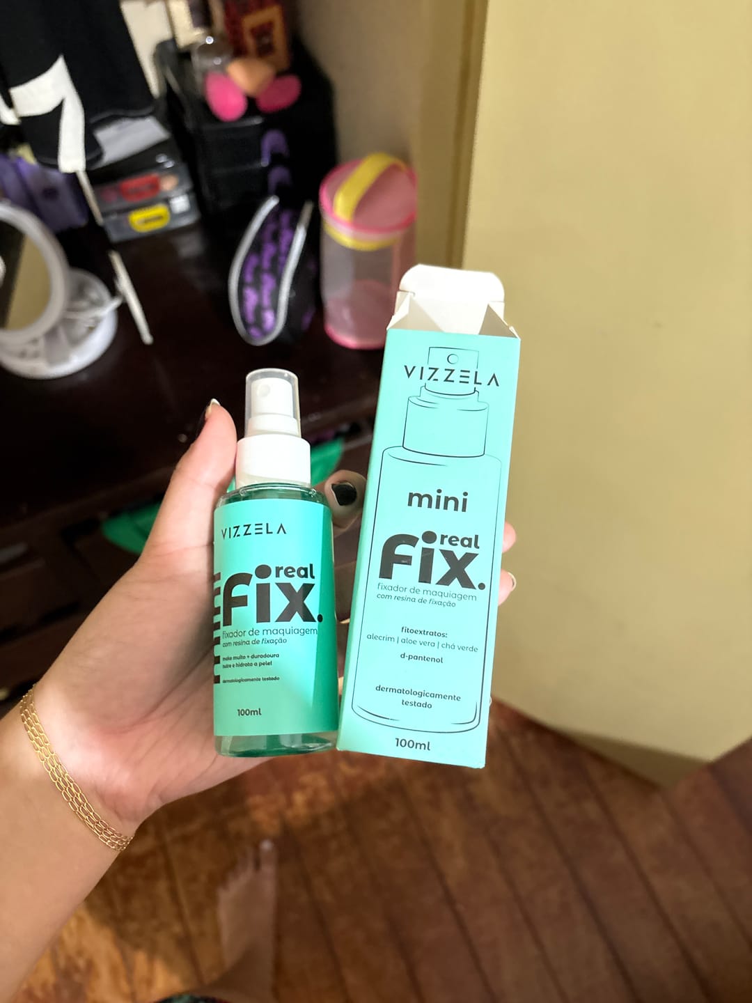 Customer photo review of Mini Fixador De Maquiagem Real Fix