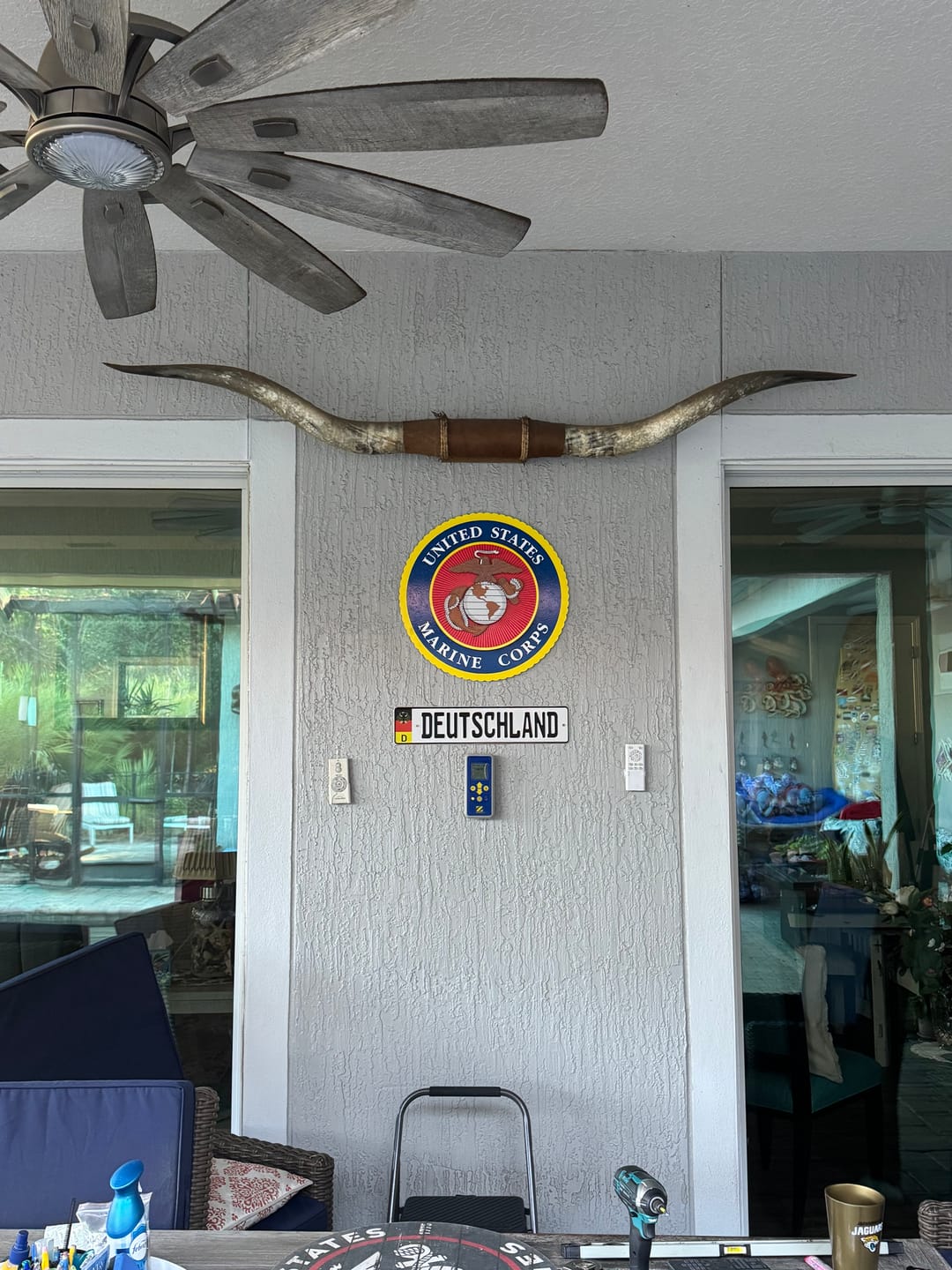 Customer photo review of United States Marine Corps Seal 3D Vintage Metal Wall Art