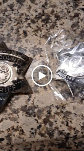 Customer video review of CCSO Cook County Sheriff Star Gold Badge Customizable Number Moive Props