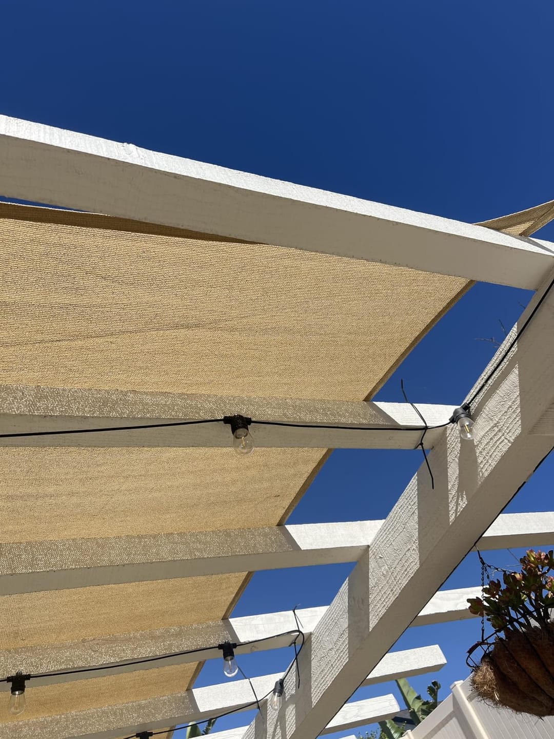 Customer photo review of Rectangle Shade Sail | Beige