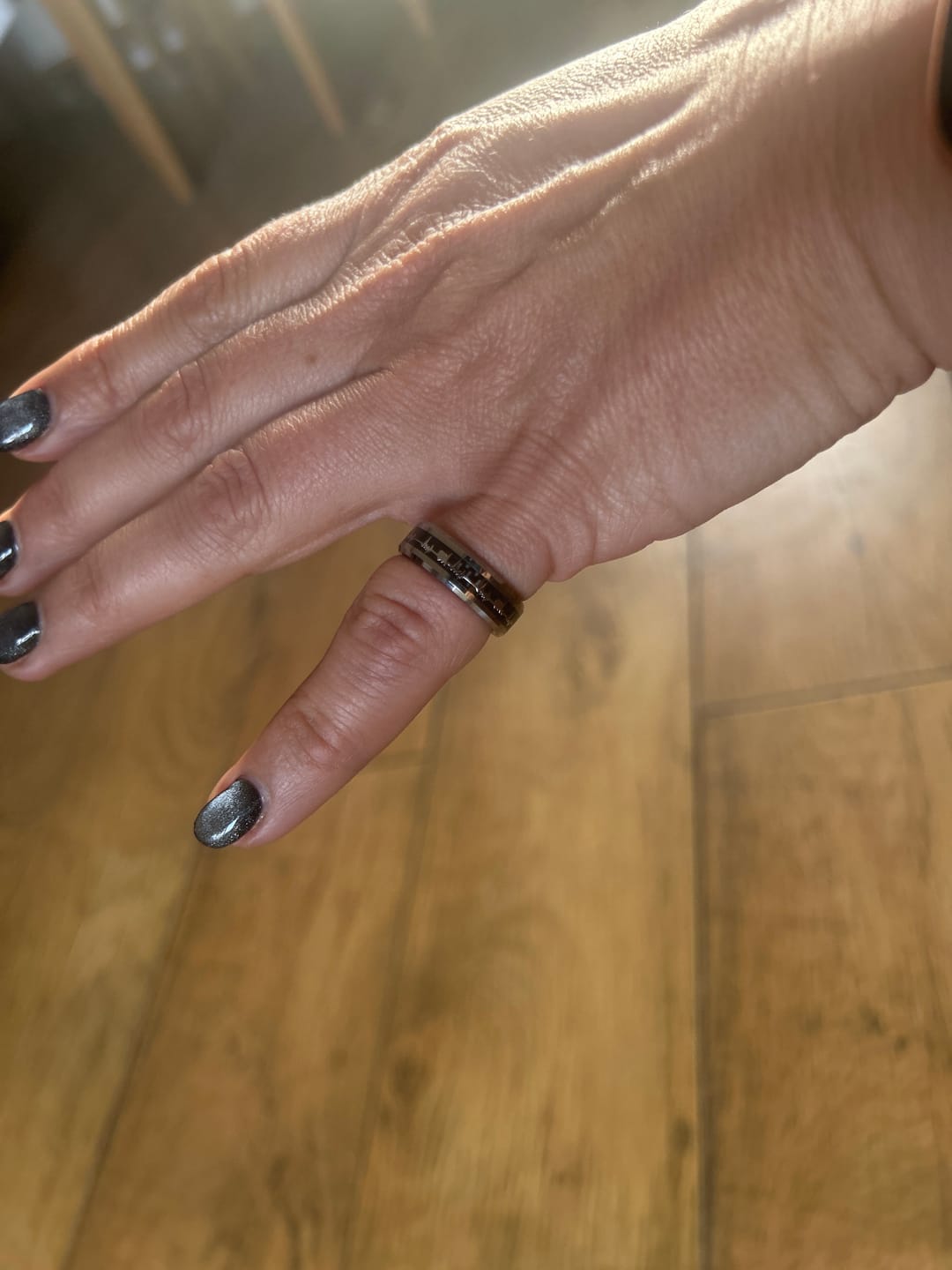 Customer photo review of The Loving Heartbeat Wonder Ring Set
