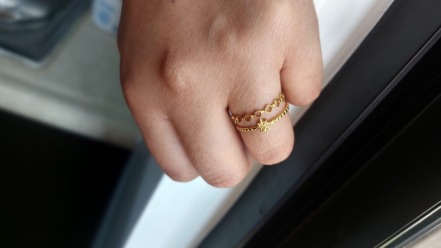 Customer photo review of Anillo Ajustable Star