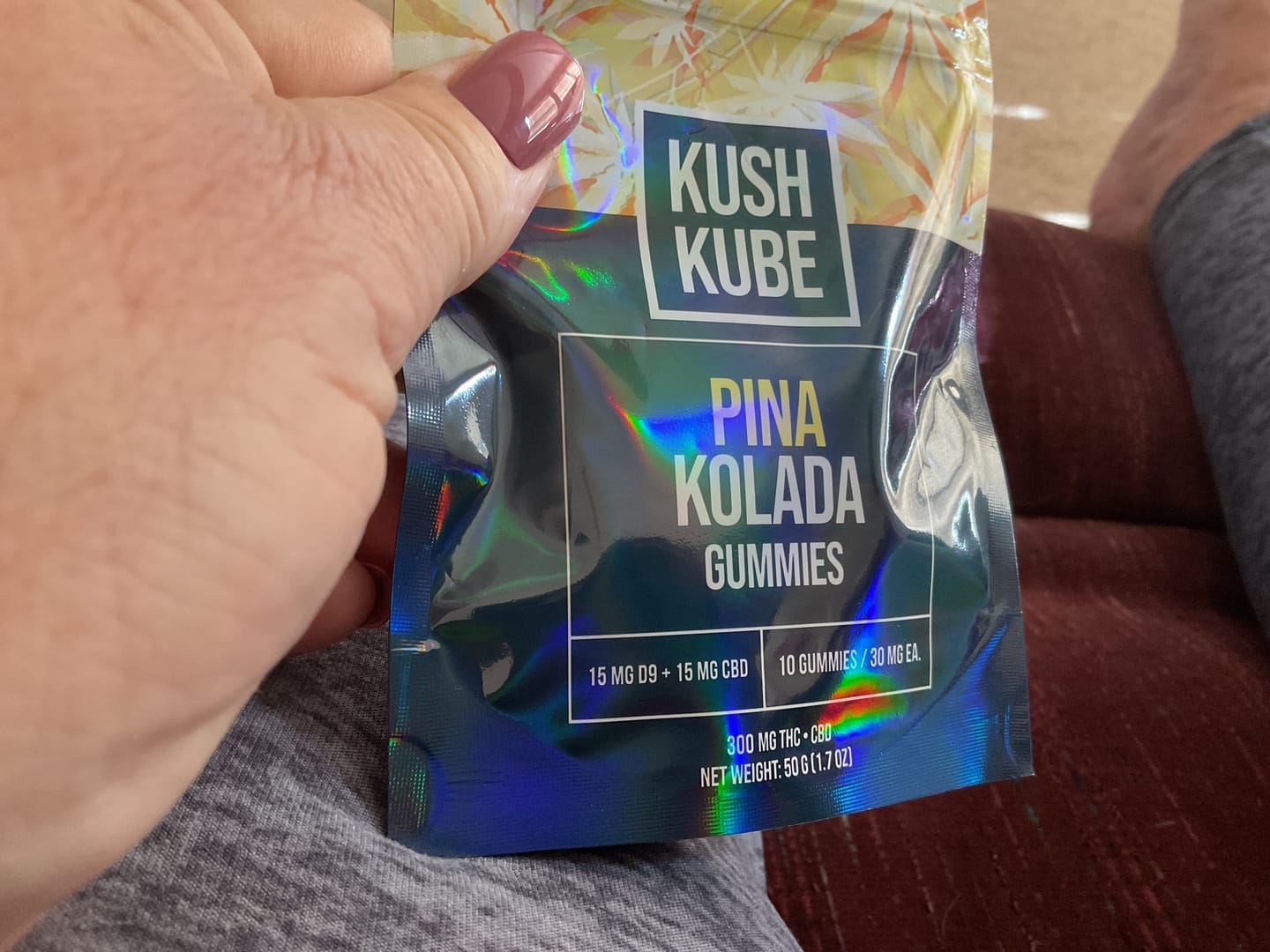 Customer photo review of Fruit Punch Kush Kube® - 15mg THC