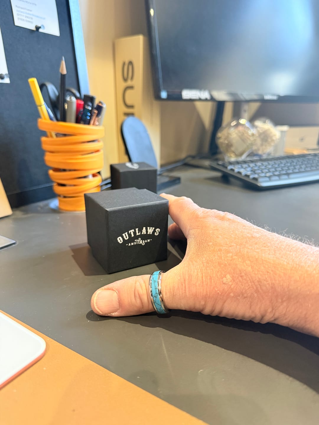 Customer photo review of TURQUOISE BAND.