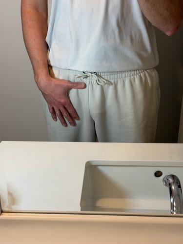 Customer photo review of Sexy Separated Ball Pouch Boxer Briefs For Men