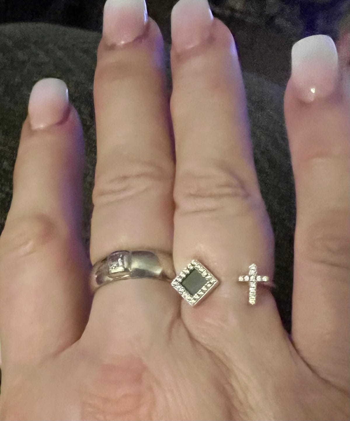Customer photo review of Cross Bible Ring