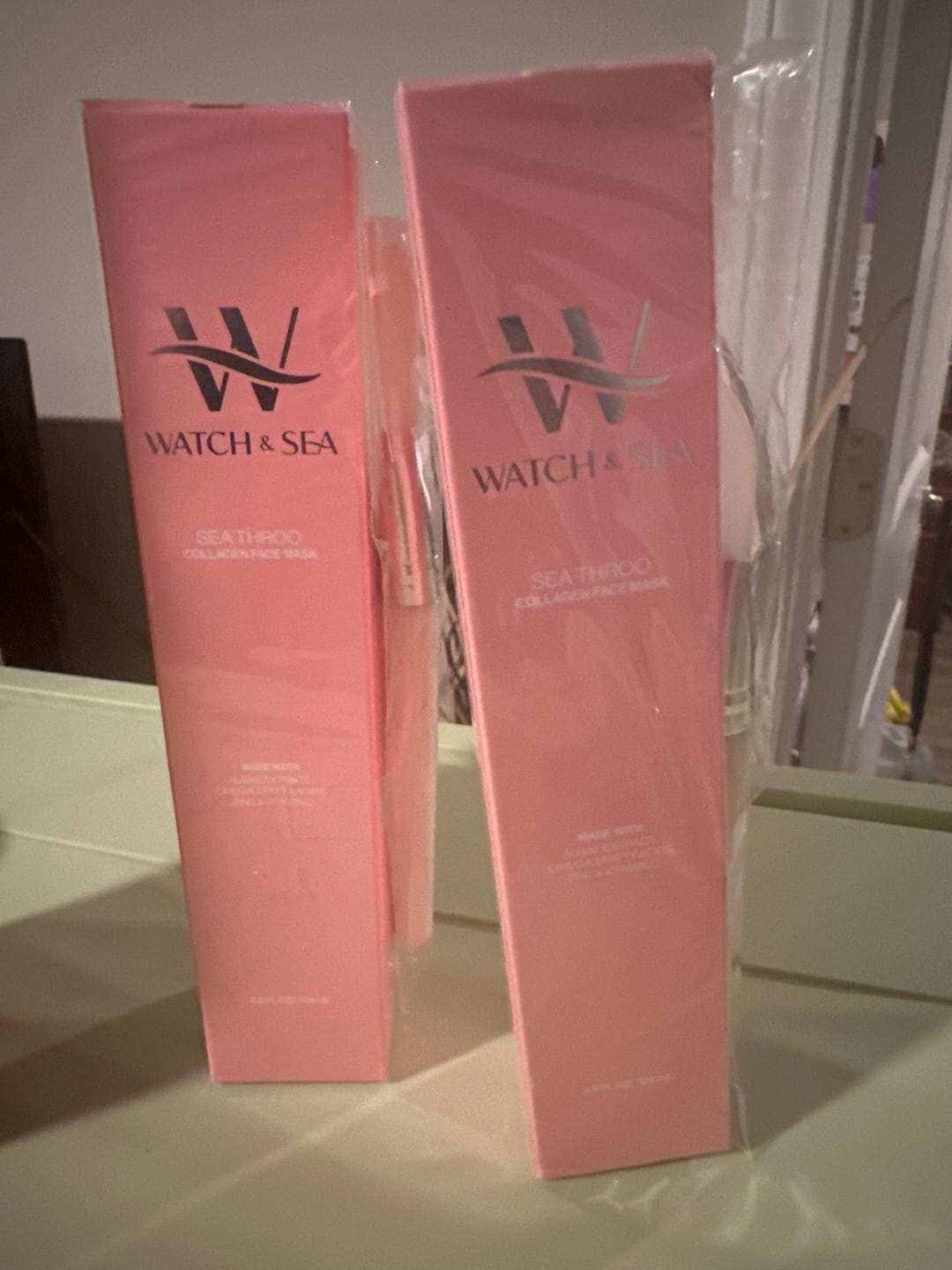Customer photo review of Sea Throo Collagen Face Mask
