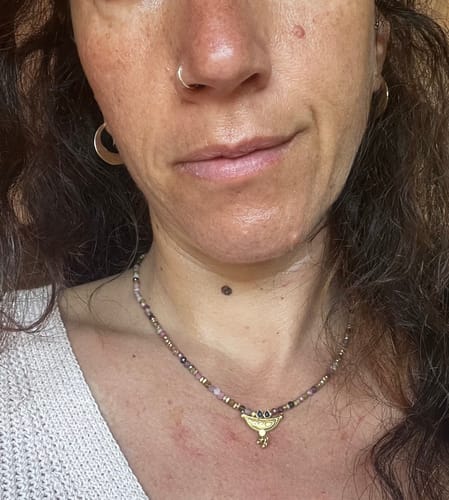 Customer photo review of שרשרת מסע הנפש טורמלין אבטיח