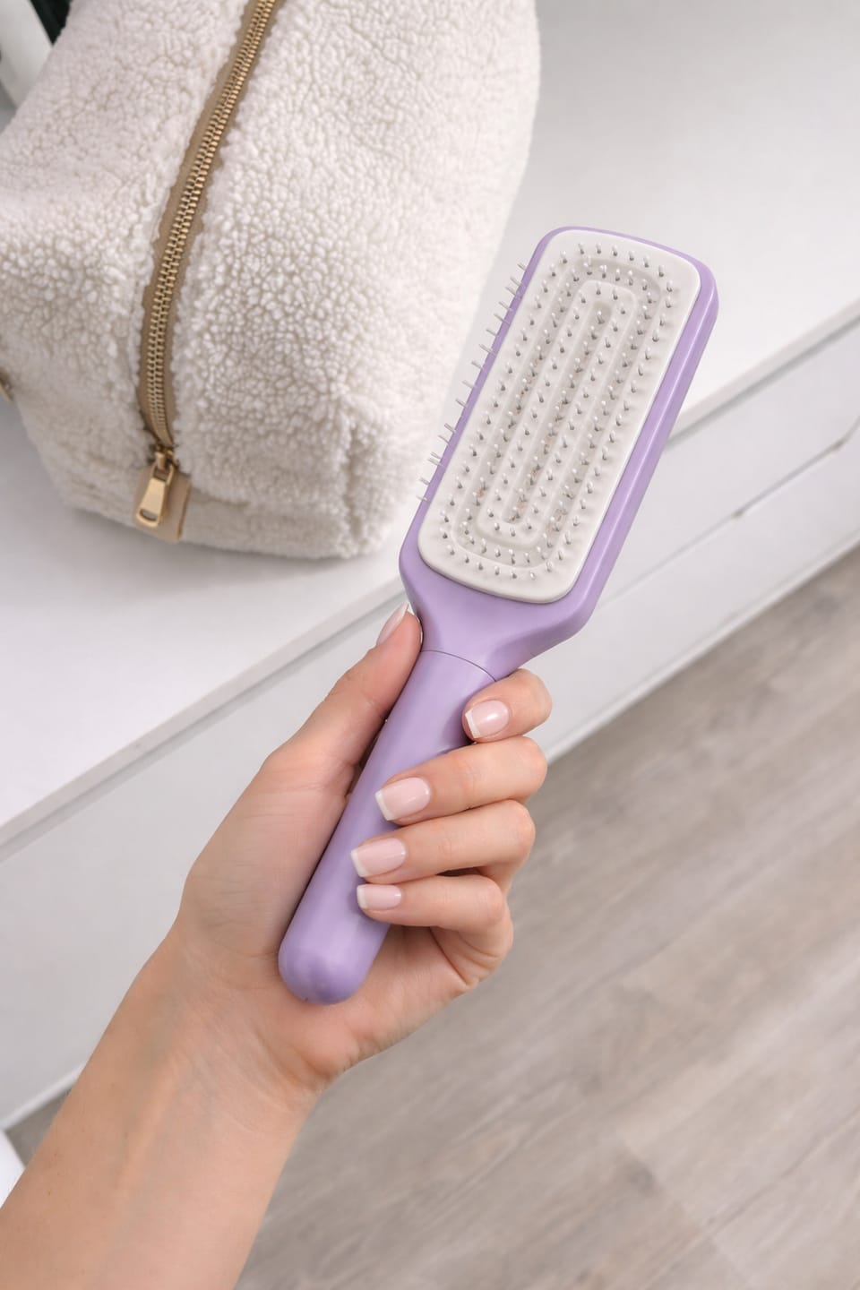 Customer photo review of Koko Self Cleaning Hair Brush