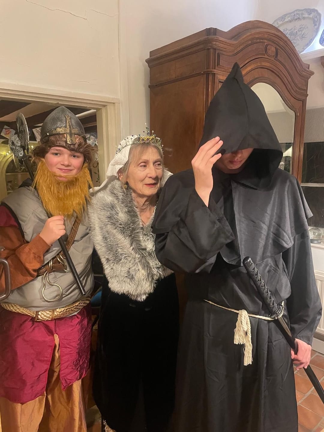 Customer photo review of Fantasy Medieval Themed Murder Mystery Host Your Own Game Kit
