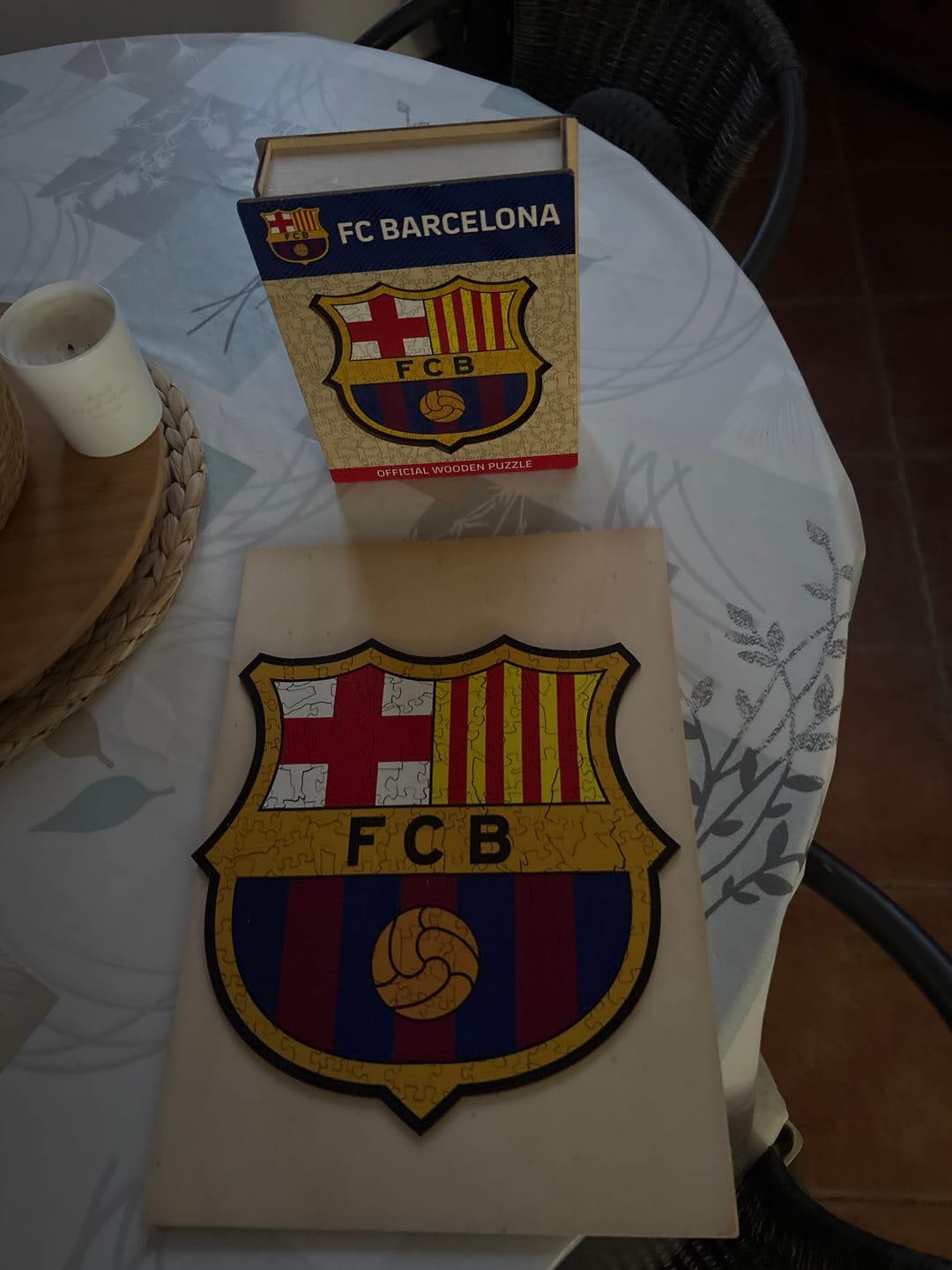 Customer photo review of FC Barcelona® Logo - Puzzle de Madera
