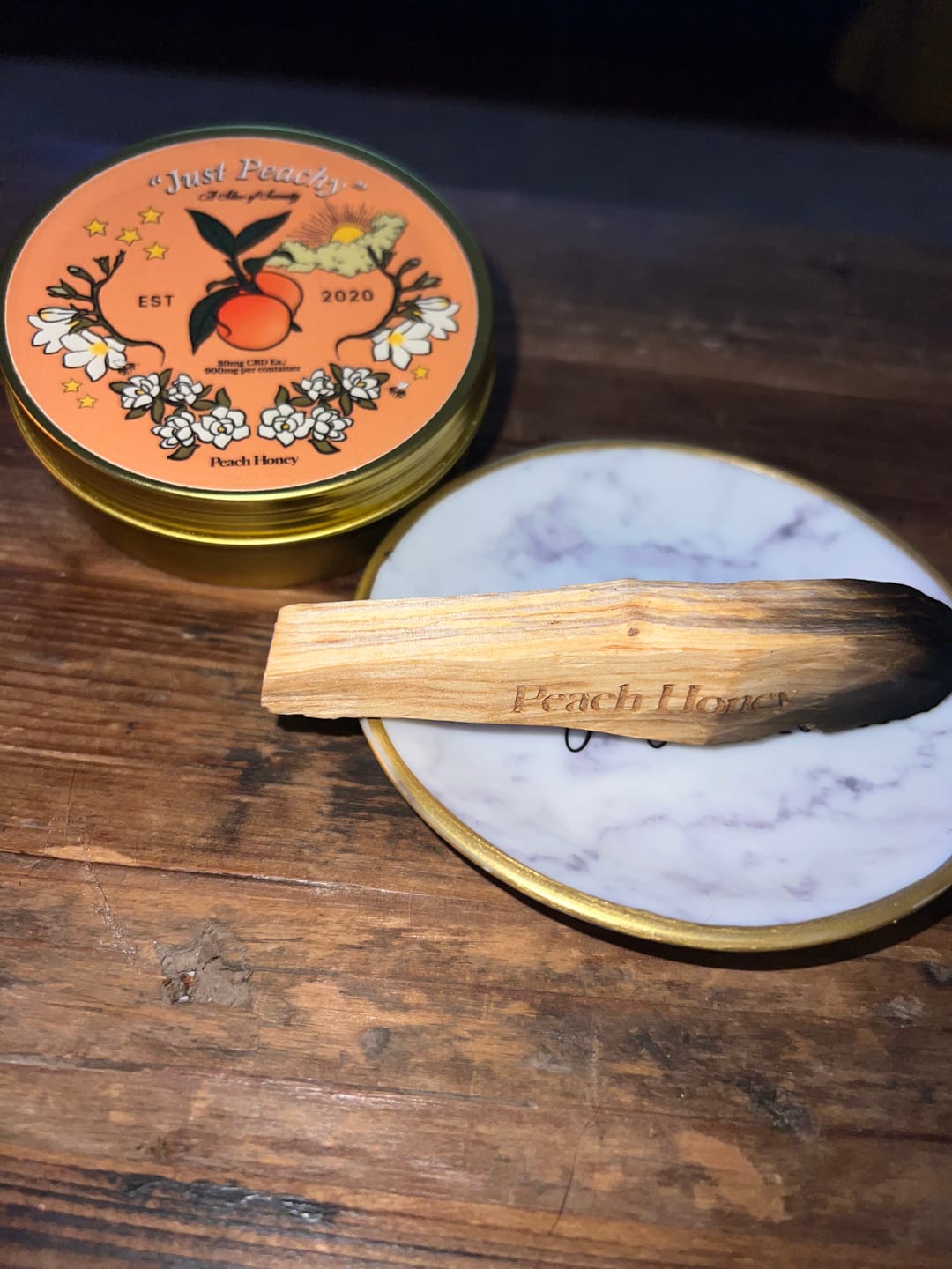 Customer photo review of "Just Peachy" CBD Gummies