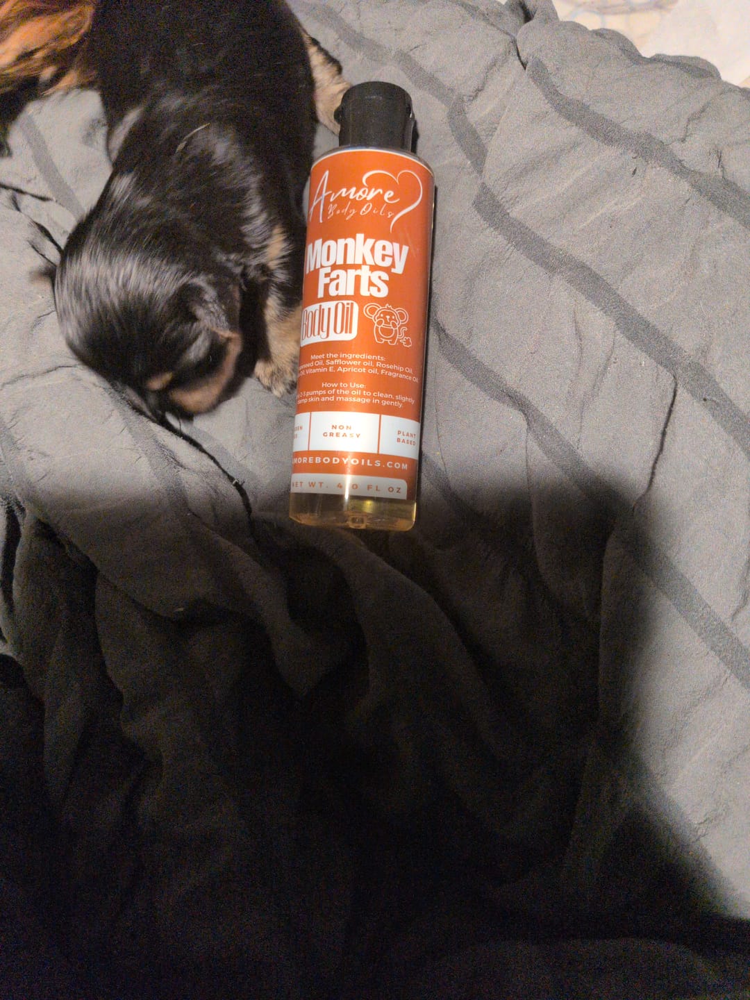 Customer photo review of Monkey Farts - Body Oil - Limited Edition