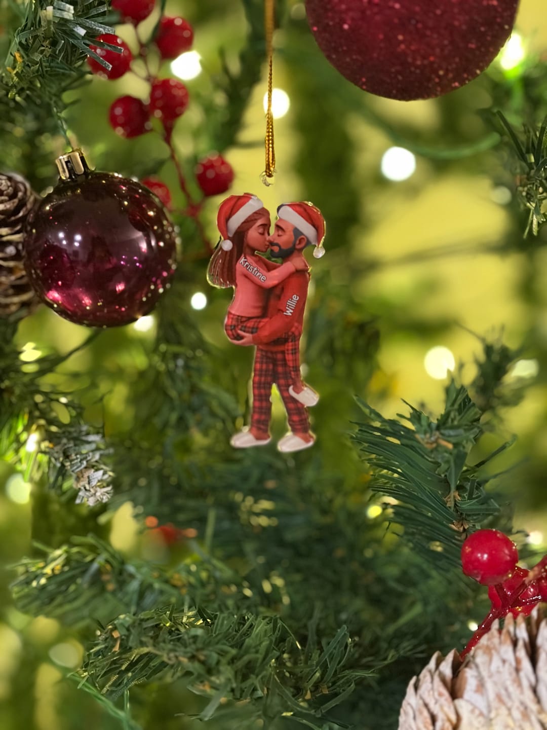 Customer photo review of Christmas Gifts For Husband And Wife - Personalized Acrylic Ornament