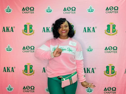 Customer photo review of Delta Theta Omega Sweatshirt-preorder