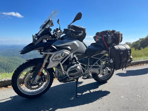Customer photo review of Universal Hybrid Backpack Panniers - URB10 (Pair) | Canvas & Leather