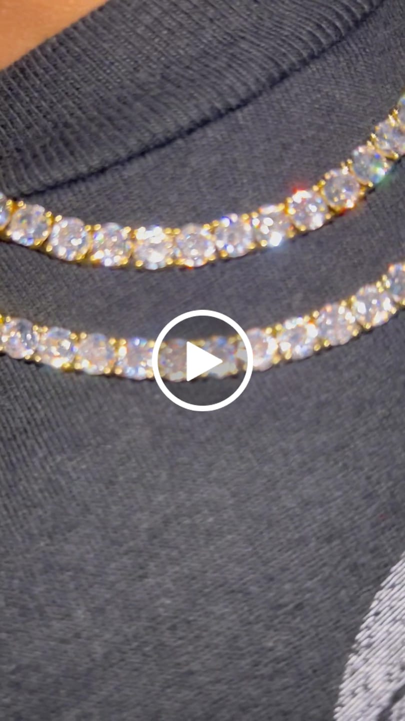 Customer video review of TATIANA TENNIS NECKLACE - GOLD
