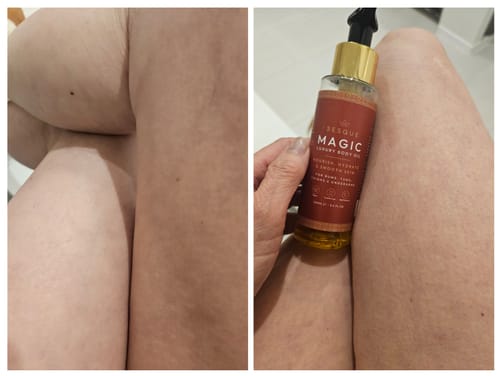 Customer photo review of Besque® Magic Body Oil - 100ml
