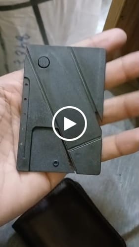 Customer video review of Folding Card Tool - Best for Wallet