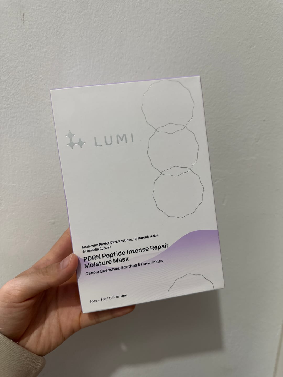 Customer photo review of PDRN Peptide Intense Repair Moisture Mask