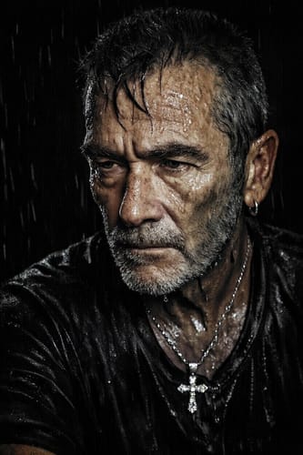 Customer photo review of BLUE CROSS PENDANT.