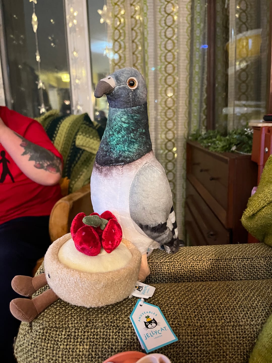 Customer photo review of Common Pigeon Bird Soft Stuffed Plush Toy