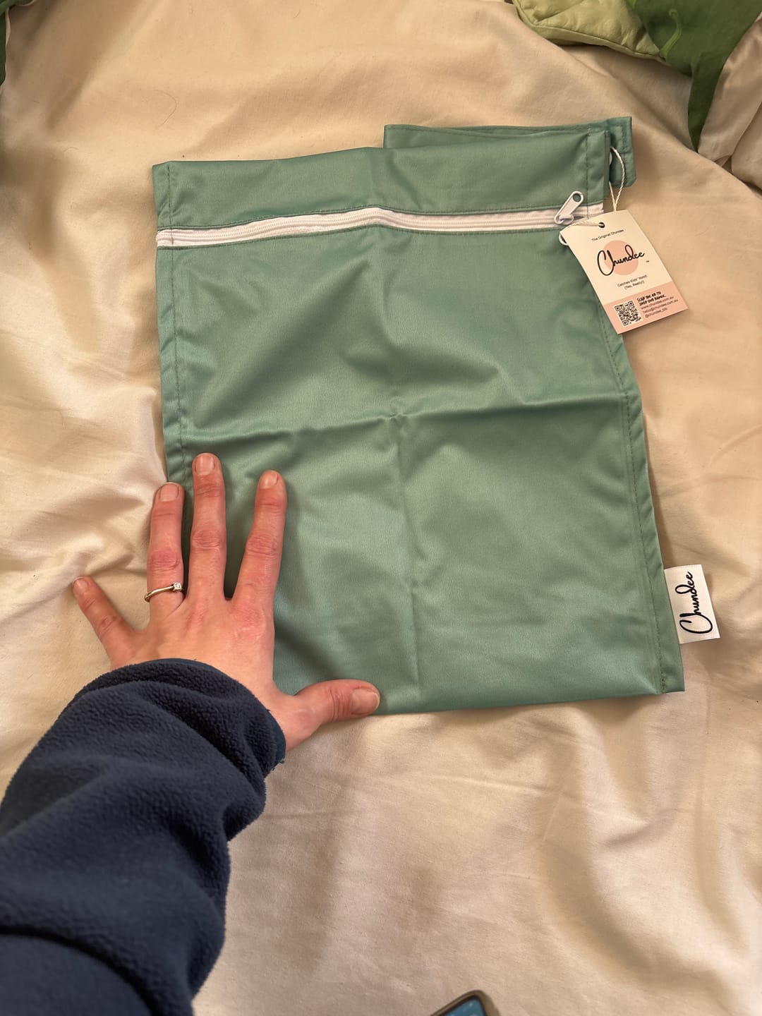Customer photo review of Green Chundee Bib
