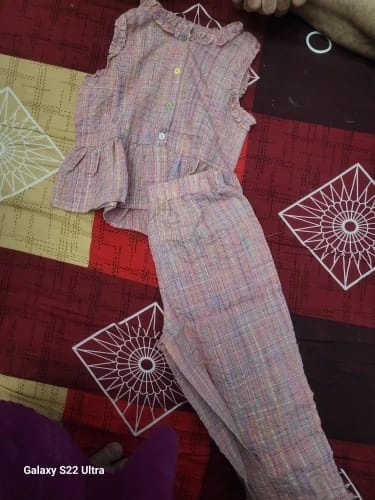 Customer photo review of Flare Top and Loose Pants Set