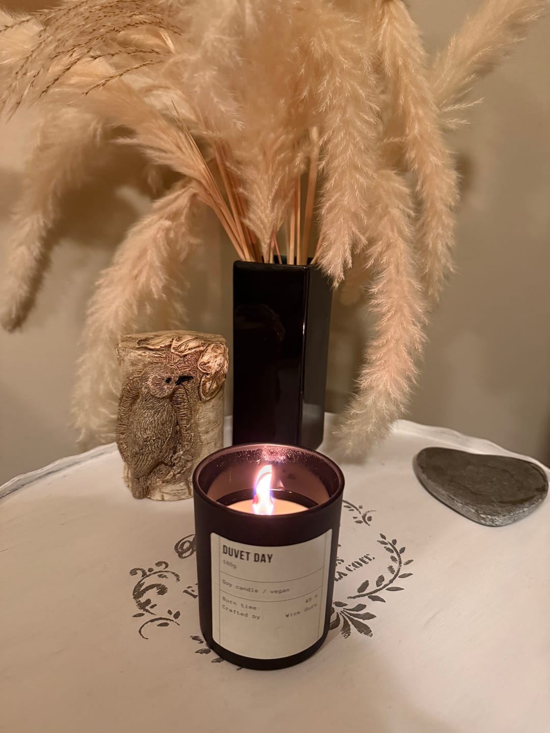 Customer photo review of Duvet Day Candle (PRE-ORDER) | Lavender + Eucalyptus + Lemon