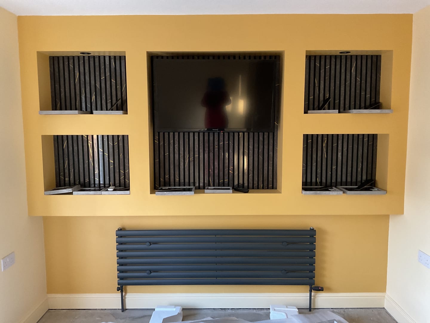 Customer photo review of Premium Acoustic Marble Wall Panel (Multiple Colours)