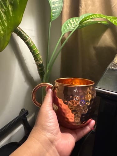 Customer photo review of Pure Copper Moscow Mule Mugs - Set of 2