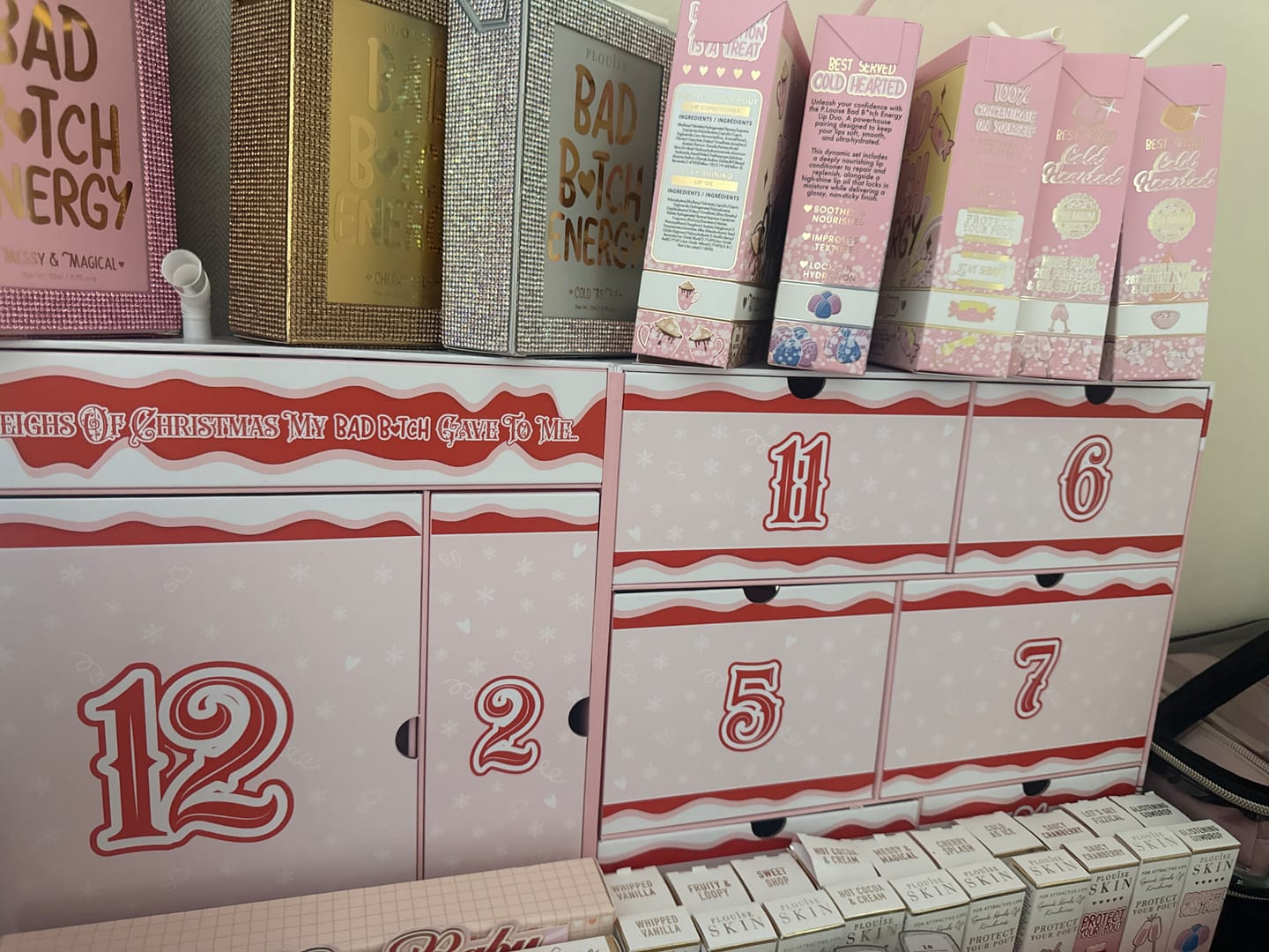 Customer photo review of 12 Sleighs Of Christmas Bad Bitch Skincare Advent Calendar 2025