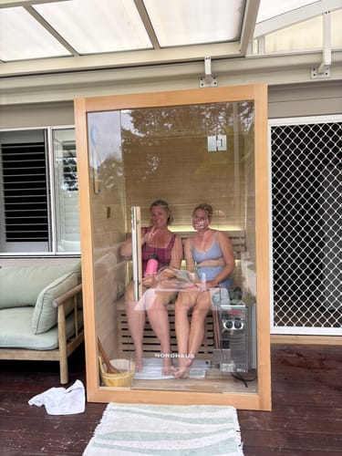 Customer photo review of 2 Person Traditional Sauna - 4.5kw Harvia Heater