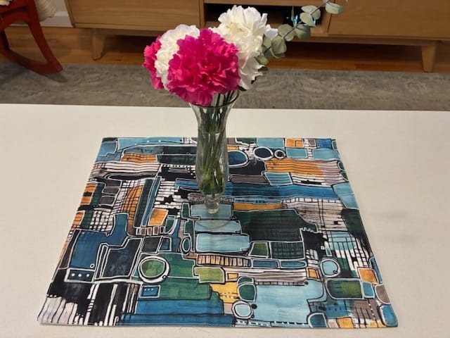 Customer photo review of "Turquoise City" Placemat