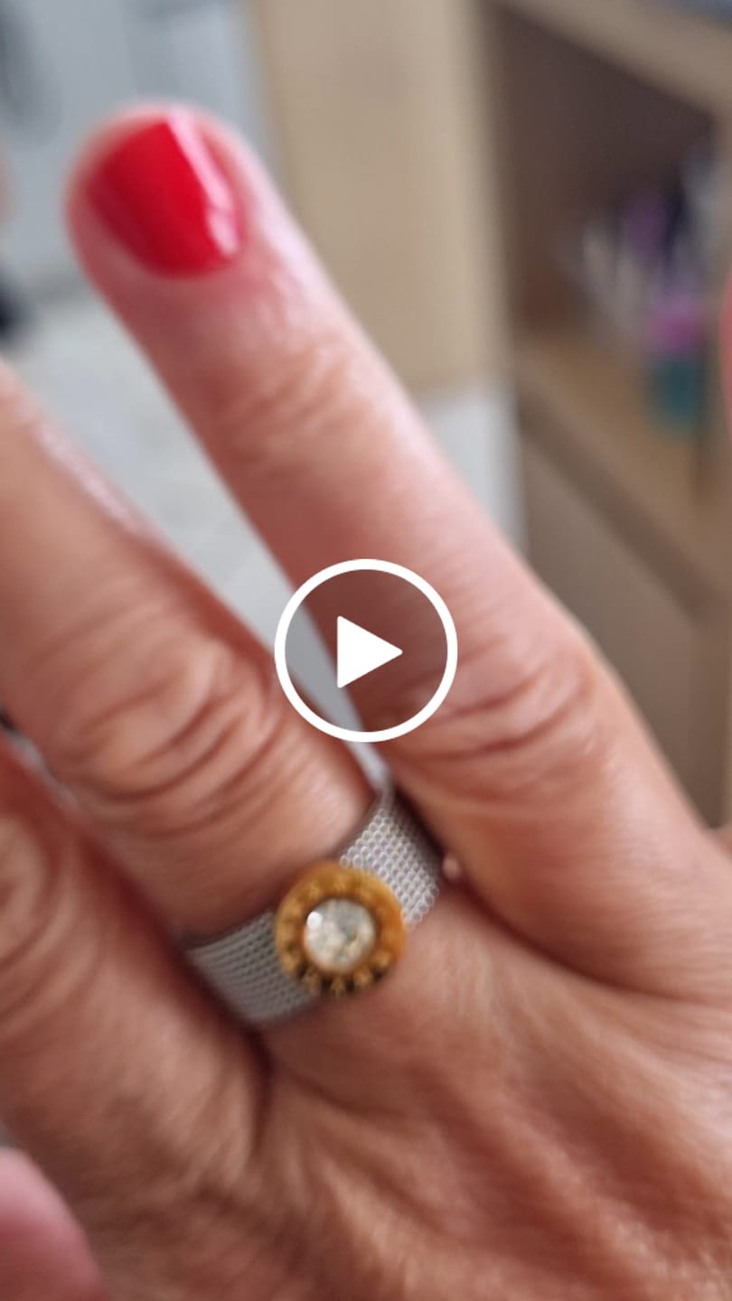 Customer video review of Anel Malha Romana - Prata