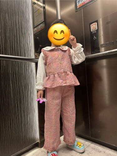 Customer photo review of Flare Top and Loose Pants Set