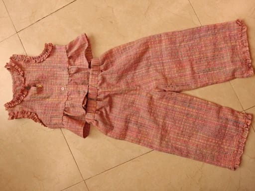 Customer photo review of Flare Top and Loose Pants Set