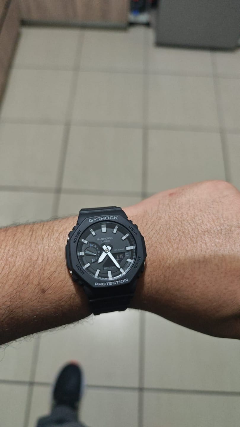 Customer photo review of Reloj Casio G-Shock Royal Oak "Casioak" GA-2100-1A Carbon Core Negro