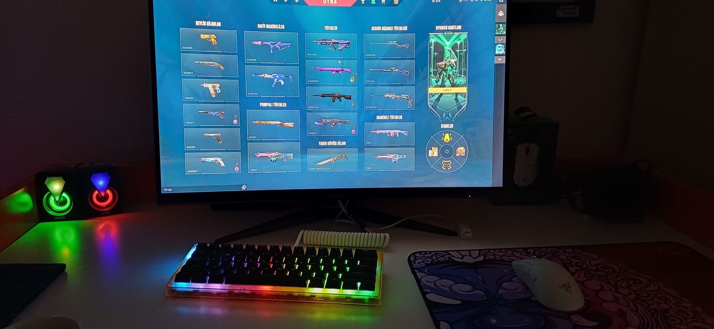 Customer photo review of Wraith W60 [BBL Edition] Klavye (Manyetik Switch / HE)