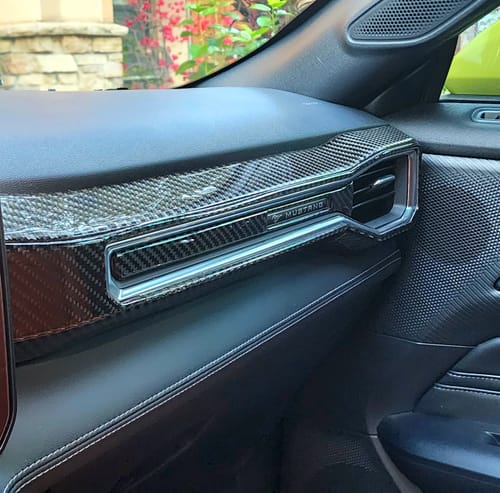 Customer photo review of 2024+ S650 Mustang Real Carbon Fiber Passenger Side Dashboard Trim Overlays