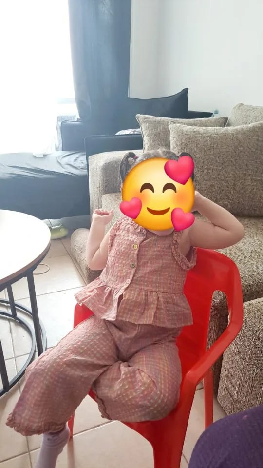 Customer photo review of Flare Top and Loose Pants Set