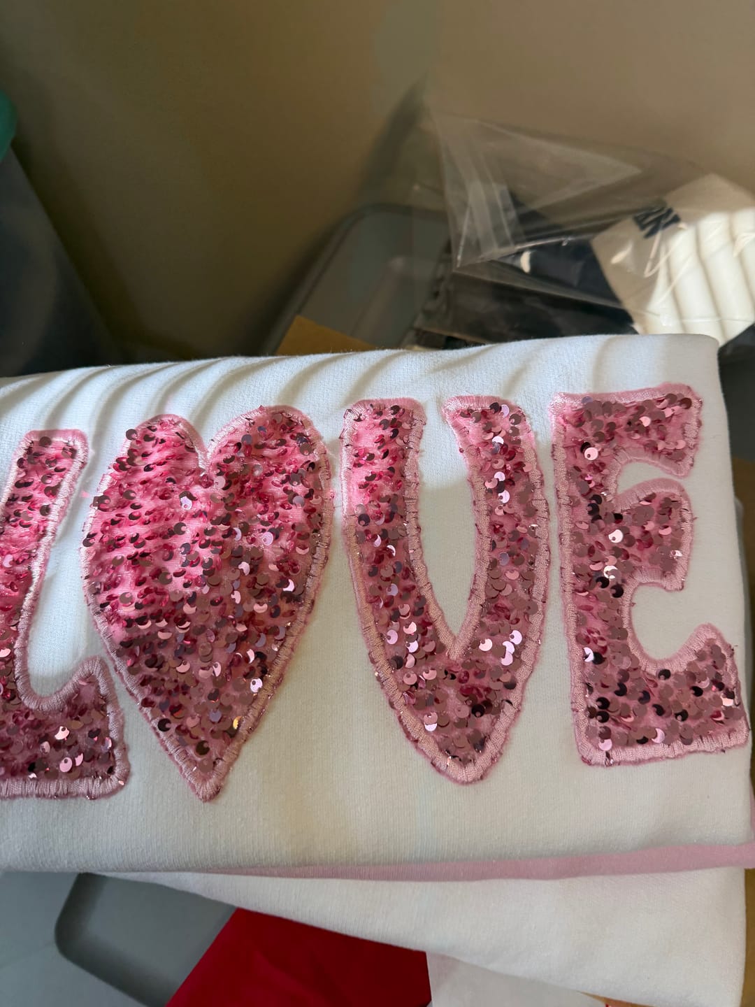 Customer photo review of Sequin on Velvet