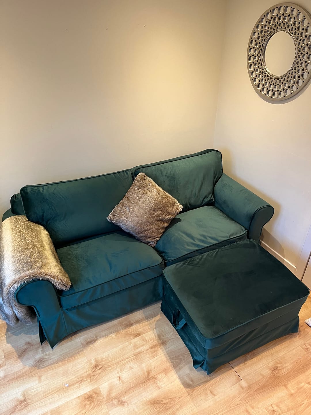 Customer photo review of EKTORP IKEA Footstool Cover