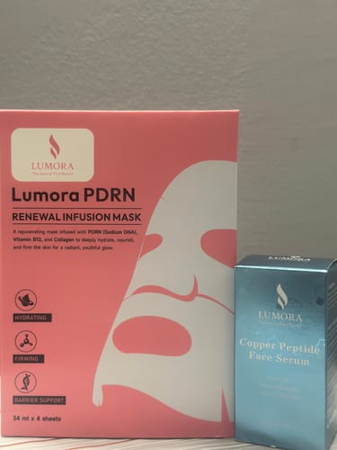 Customer photo review of LUMORA PDRN Renewal Infusion Mask 34ml x 4 sheets